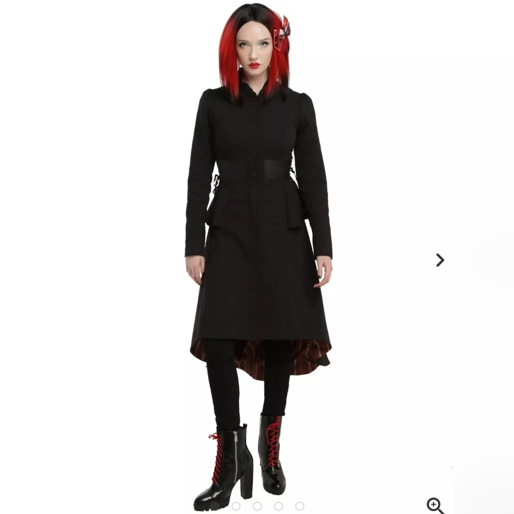 Alice Through the Looking Glass Red Queen Battle Jacket Victorian Steampunk L